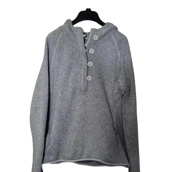 The North Face Tops - The North Face Womens Crescent Sunrise Button Hooded Sweater Size XL